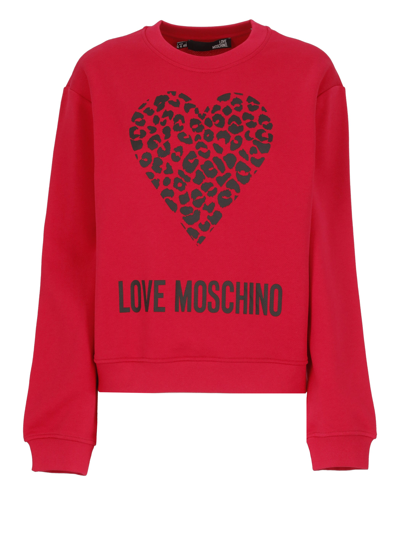 Shop Love Moschino Sweaters In Leo - Red