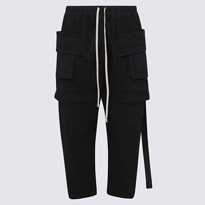 Shop Rick Owens Drkshdw Black Cotton Pants