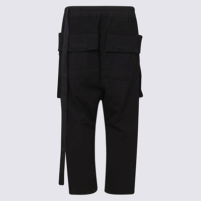 Shop Rick Owens Drkshdw Black Cotton Pants