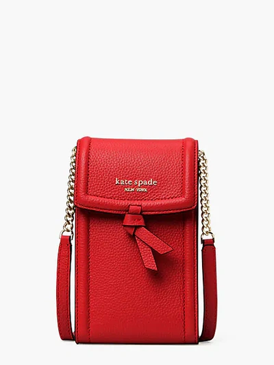 Shop Kate Spade Knott North South Phone Crossbody In Lingonberry