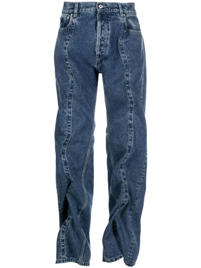 Shop Y/project Classic Wire Denim Jeans - Unisex - Organic Cotton In Blue