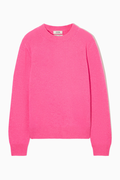 Shop Cos Pure Cashmere Jumper In Pink