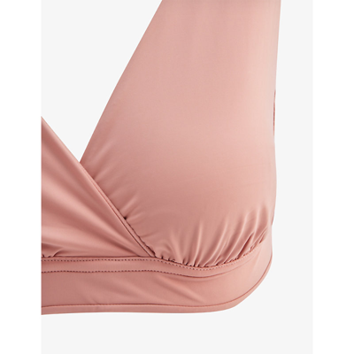 Bravado Designs Womens Rose Clay Ballet Stretch-recycled-nylon Nursing Bra In Rose Clay