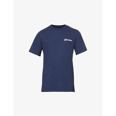 Berghaus Logo-print Crewneck Cotton-jersey T-shirt In Dusk | ModeSens
