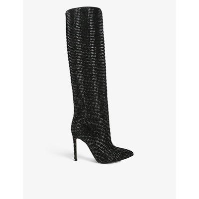 paris texas black thigh high boots