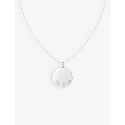 Shop Astrid & Miyu Women's Silver Sagittarius Bold Zodiac Plated Recycled 925 Sterling-silver Necklace