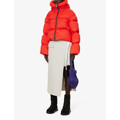 Shop Ienki Ienki Womens Soft Red Kenny High-neck Waterproof Shell Jacket