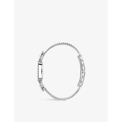 Shop Boucheron Womens Steel Bracelet Watch Wa015704 Serpent Bohème Stainless-steel, 0.6ct Diamond And Mot