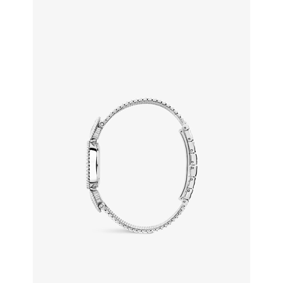 Boucheron Steel Bracelet Watch Wa015704 Serpent Bohème Stainless-steel, 0.6ct Diamond And Mother-of-pearl Watc In Steel Bracelet Watch