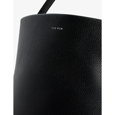 The Row Womens Black Pld Park Medium Leather Tote Bag In Black Pld