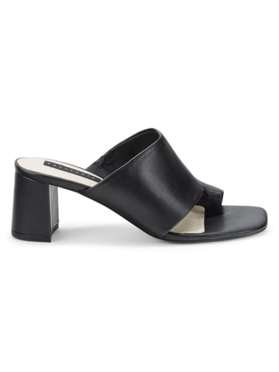 Sanctuary Women's Brave Block Heel Slide Sandals In Black | ModeSens