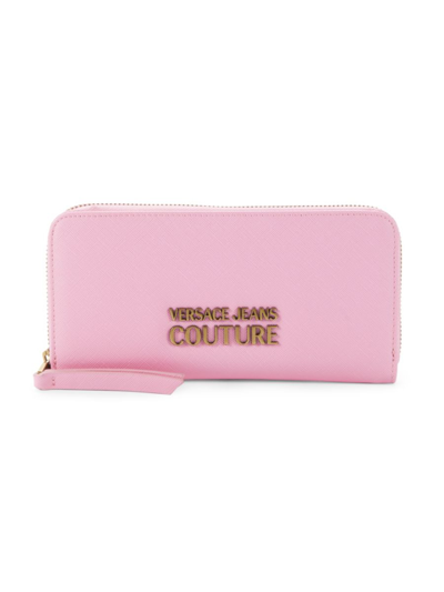 Versace Jeans Couture Women's Portafogli Logo Leather Wallet In Fairy Tale  | ModeSens