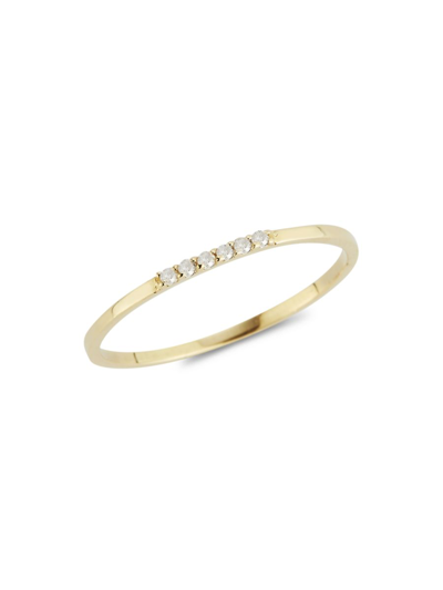 Shop Saks Fifth Avenue Women's 14k Yellow Gold & 0.05 Tcw Diamond Ring