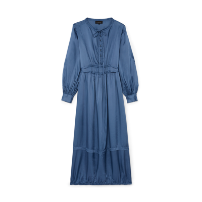 Shop Lee Mathews Agnes Dress In Blue