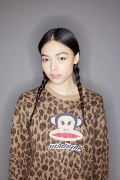 Shop Mademe X Paul Frank Brushed Sweater In Brown