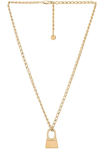 Shop Jacquemus Le Collier Chiquito In Light Gold