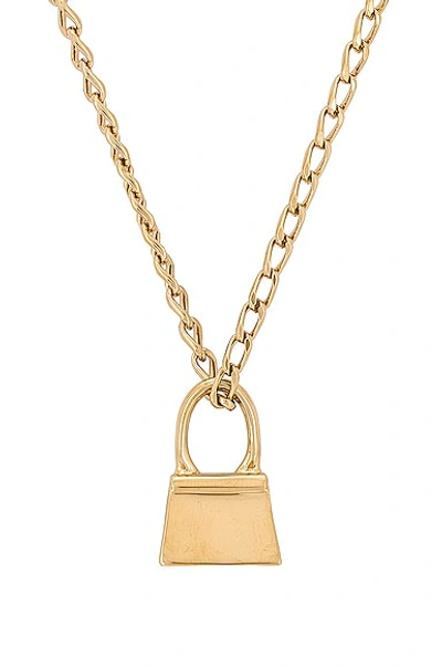 Shop Jacquemus Le Collier Chiquito In Light Gold