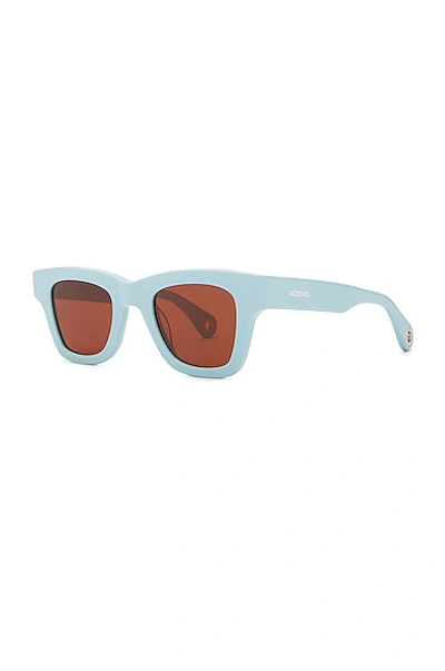 Shop Jacquemus Les Lunettes Nocio In Blue