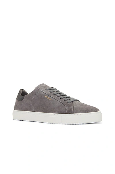 Shop Axel Arigato Clean 90 Suede In Dark Grey