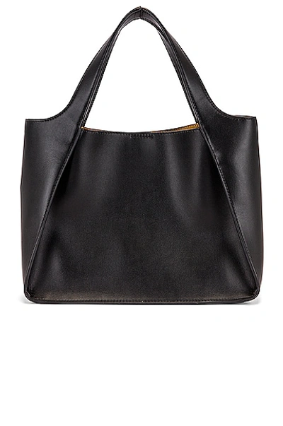 Shop Stella Mccartney Logo Crossbody Bag In Black