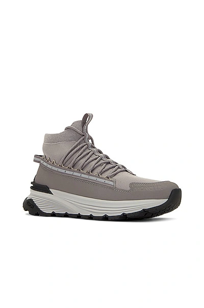 Shop Moncler Monte Runner High Top Sneaker In Grey