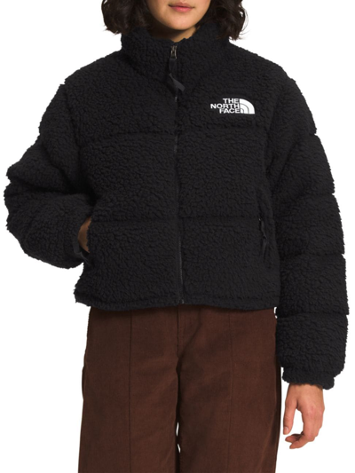 Shop The North Face Women's Sherpa Nuptse Jacket In Black
