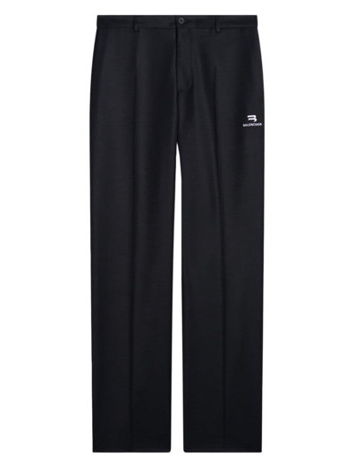 Shop Balenciaga Men's Sporty B Classic Pants In Black