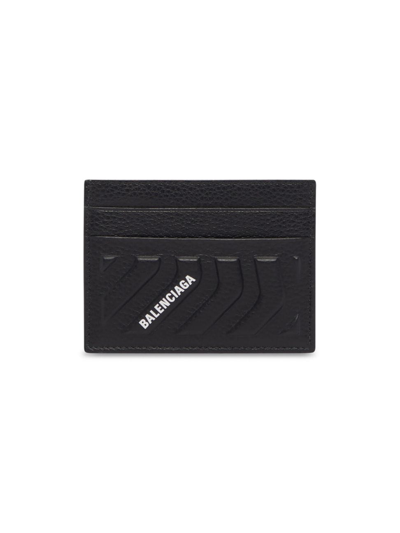 Shop Balenciaga Men's Car Card Holder In Black