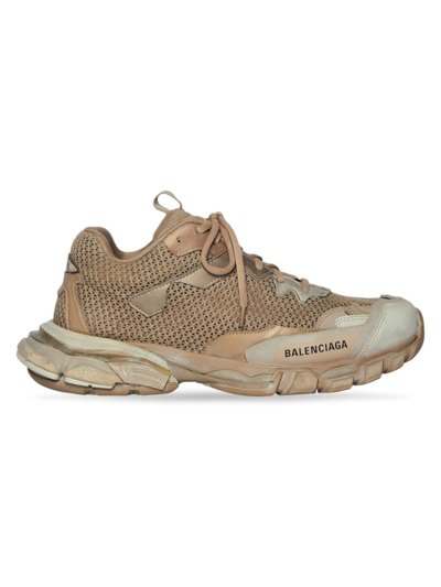 Shop Balenciaga Women's Track.3 Sneaker In Beige
