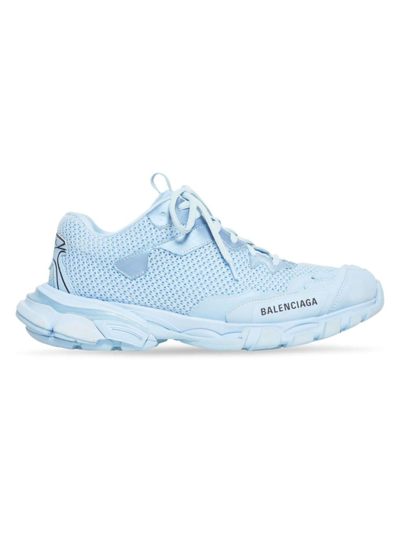Shop Balenciaga Women's Track.3 Sneaker In Light Blue Black