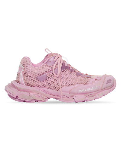 Shop Balenciaga Women's Track.3 Sneaker In Pink White