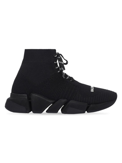 Shop Balenciaga Women's Speed 2.0 Lace-up Sneakers In Black