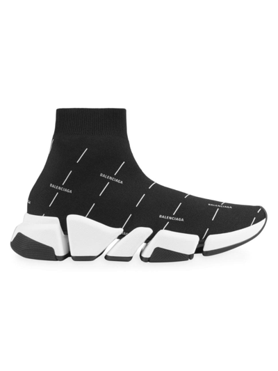 Shop Balenciaga Women's Speed 2.0 Sneaker In Black White