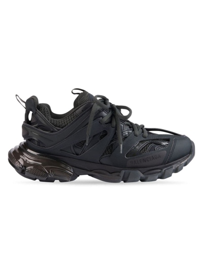 Shop Balenciaga Women's Track Clear Sole Sneaker In Black