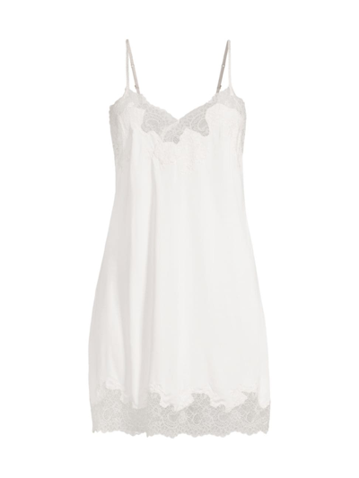 Shop Natori Women's Enchant Floral Lace Chemise In Ivory Pink