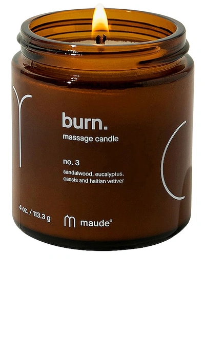 Maude Burn Massage Candle No. 3 In N,a