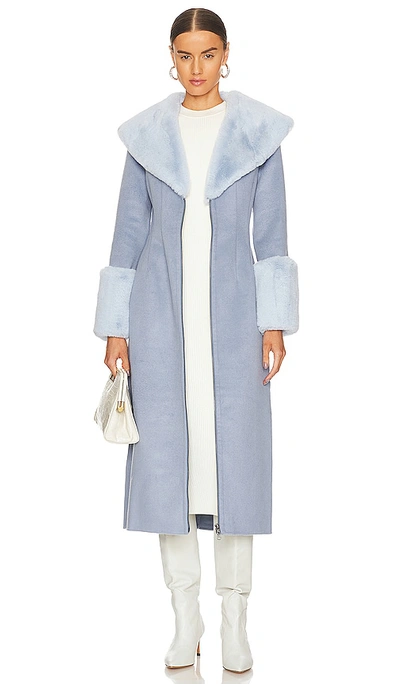 Shop Lpa Giovanna Coat In Moody Blue