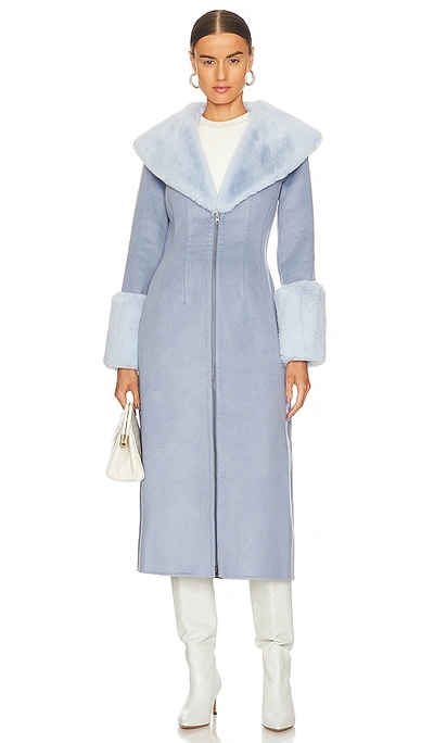 Lpa Giovanna Coat In Moody Blue