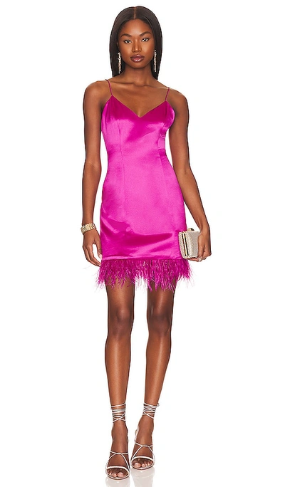 Shop Cami Nyc Roxanne Feather Dress In Magnolia