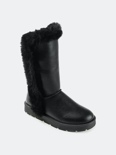 Shop Journee Collection Women's Tru Comfort Foam Cleeo Boot In Black