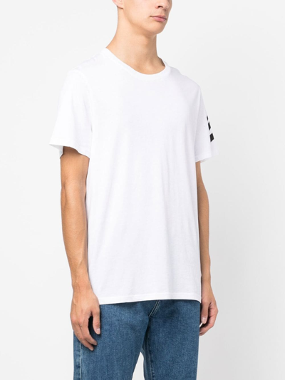 Shop Zadig & Voltaire Stripe-detail Short-sleeved T-shirt In White