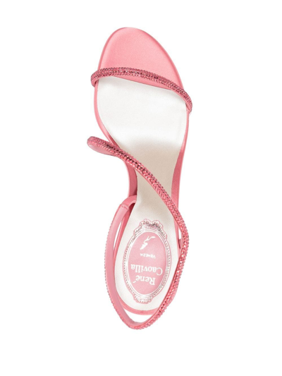 Shop René Caovilla Irina 80mm Sandals In Pink