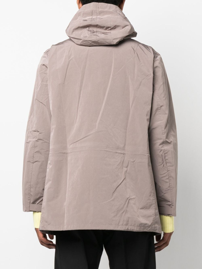 Shop Y-3 Classic Dorico Hooded Parka In Brown