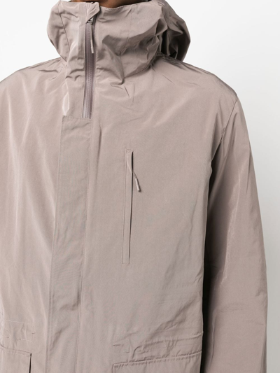 Y-3 Nylon Parka In Brown