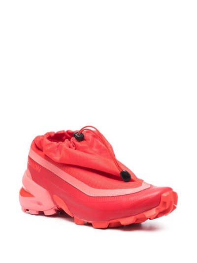 Shop Mm6 Maison Margiela X Salomon Quicklace™ Sneakers In Red