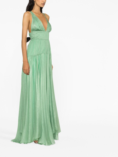 Shop Maria Lucia Hohan Calliope Evening Gown In Green