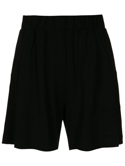 Shop Lygia & Nanny Tico Tico Stretch-jersey Shorts In Black