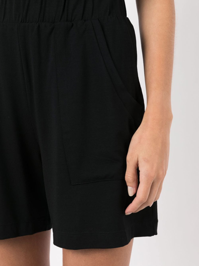 Shop Lygia & Nanny Tico Tico Stretch-jersey Shorts In Black