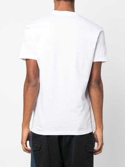 Dsquared2 Keep Surfing Cotton T-shirt In White