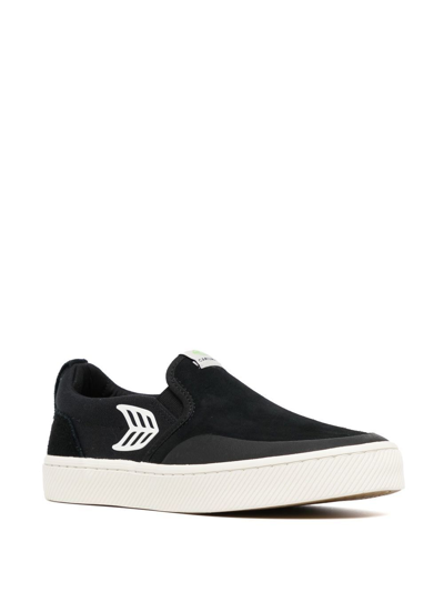 Shop Cariuma Skate Pro Slip-on Sneakers In Black